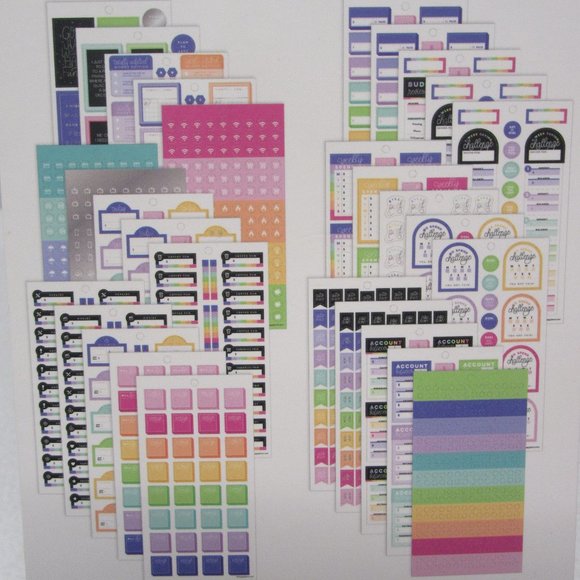 NEW! The Happy Planner Weekly Meal Planning /Sticker Book - "Budget" 1411 Pieces - Picture 6 of 9